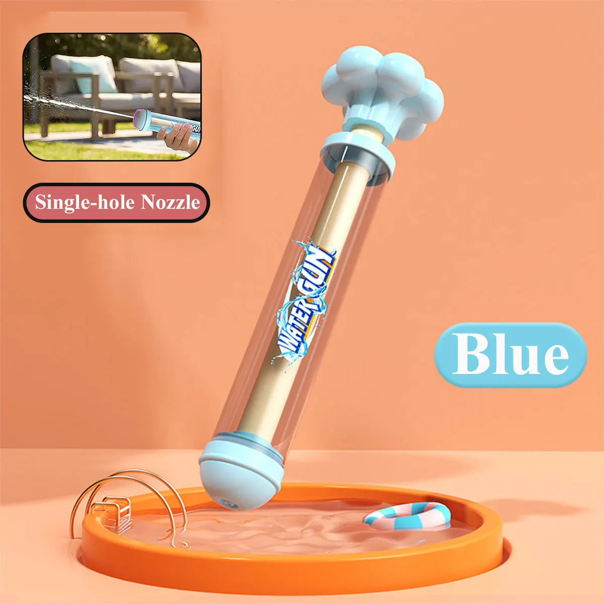 Pusher Type Fun Fireworks Water Jet Spray | Outdoor Water Play Game for Kids