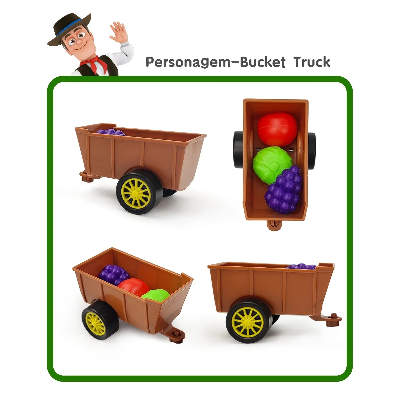 La Granja De Zenon Bartolito Pull Back Car Toy for Kids 1-3 Years