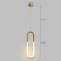 DecorBites™ Gold Black LED Pendant Light: Single/Double Head, Long Line Hanging Lamp