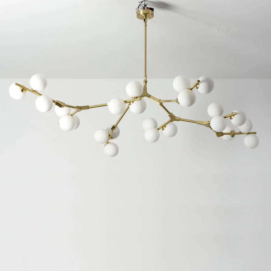 DecorBites™ Glass Balls Tree Branches Chandelier, Nordic LED Ceiling Light