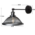 DecorBites™ Iron Net Wall Lamp: Modern Metal Cage Bedroom Lighting