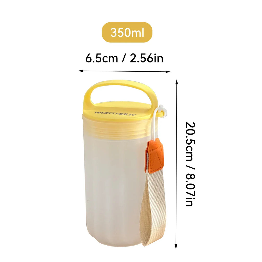 WORTHBUY Portable Plastic Water Bottle | Leak-proof Heat-resistant Tumbler for Travel and Sport
