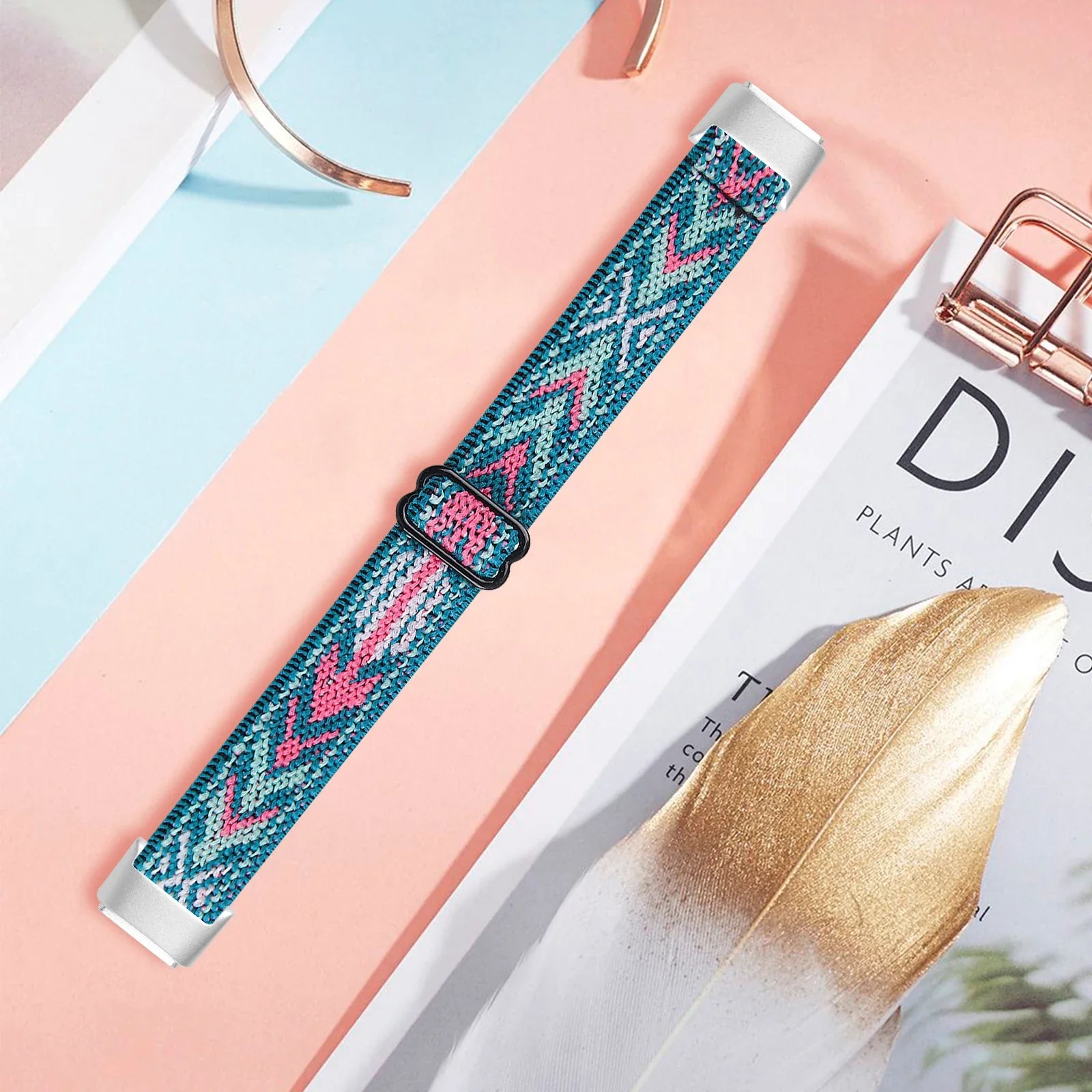 Fitbit Luxe Nylon Elastic Band - Soft Breathable Strap
