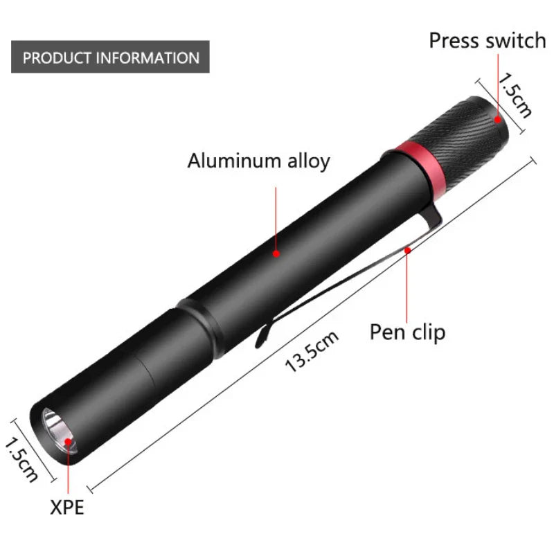 Powerful LED Keychain Flashlight | Waterproof Pocket Torch for Camping and Fishing
