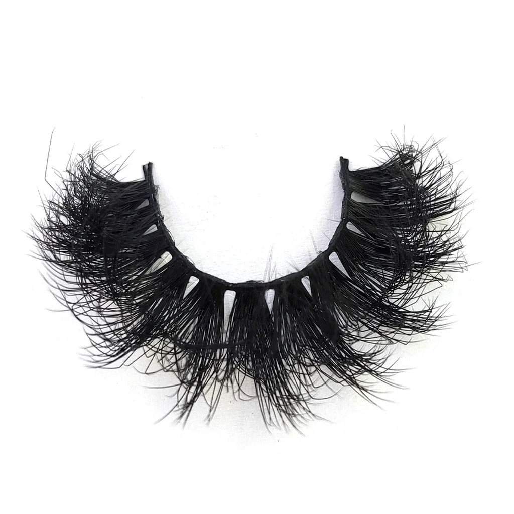 5-8 Pairs Natural Russian Striped Mink Lashes | 3D Volume Wavy False Eyelash Extensions