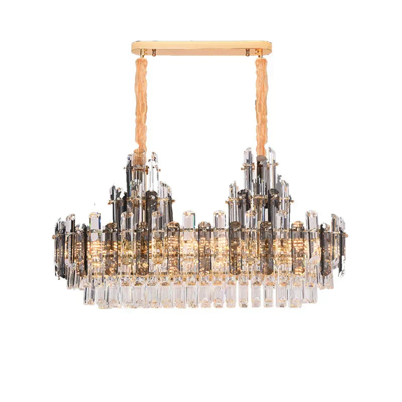 DecorBites™ Dimmable Crystal Chandelier Lighting for Living Room