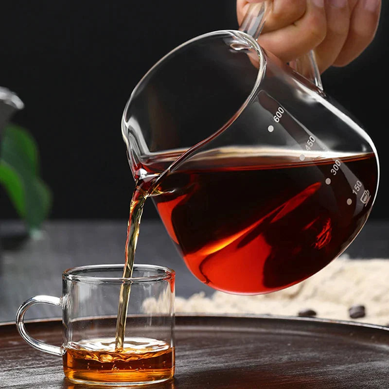 DecorBites™ Glass Coffee Pot Server 400/600ML - Reusable Coffee Carafe & Kettle