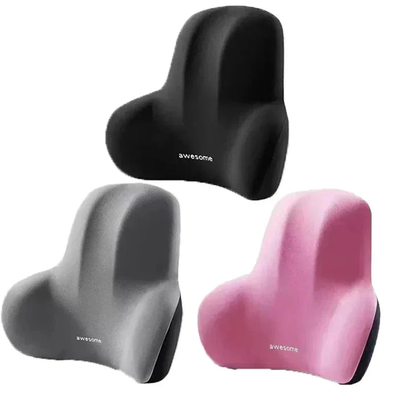 Memory Foam Lumbar Back Cushion for Car, Office & Gaming Chairs