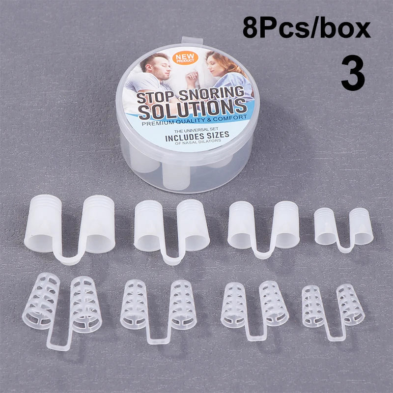 Silicone Anti Snore Nasal Dilators | Snoring Aid Nose Clips