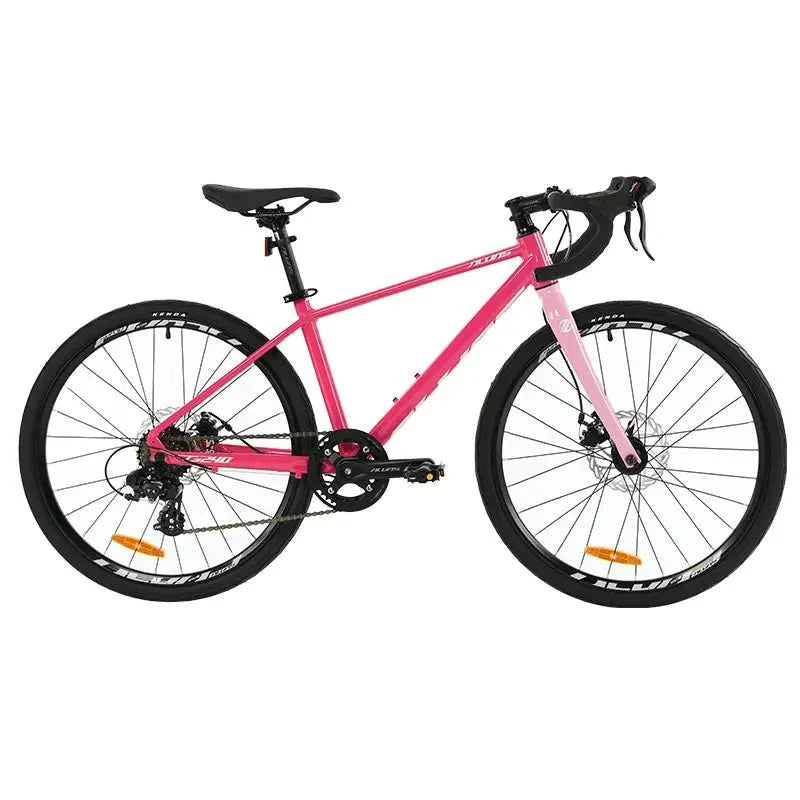 F, YUZE G240 7Speed Aluminum Disc Brake Bike Boy Girl Student Children Bicycle Teen Road bicicleta велосипед Handlebar 380mm