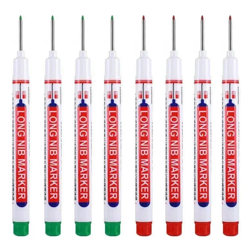 20mm Deep Hole Long Nib Markers Set | Multi-Purpose Perforating Pen for Metal, Wood, and Glass