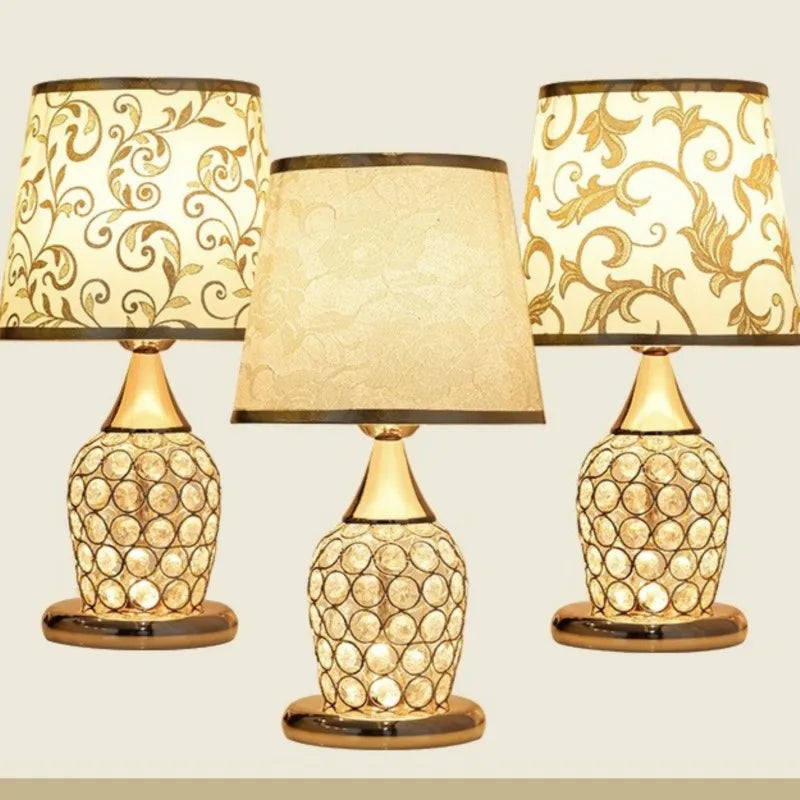 DecorBites™ Crystal Bedroom Table Lamp: Modern, Romantic, Decorative Lighting