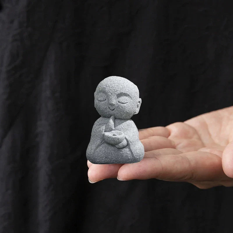 Jizo Monk Incense Holder | Zen Aromatherapy Decor
