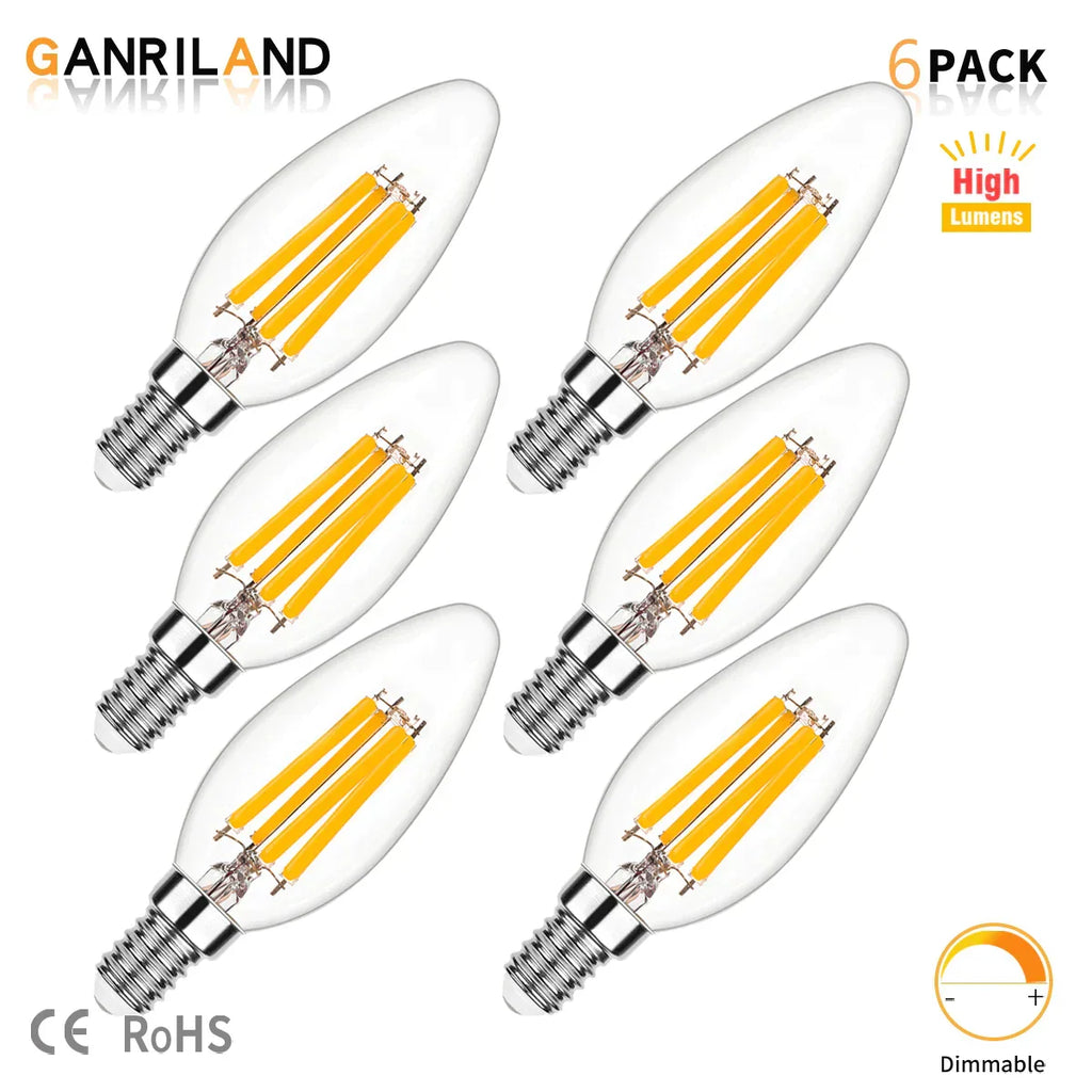 DecorBites™ LED Flame Effect Bulbs C35 6.5W 220V Dimmable Candle Filament Bulb