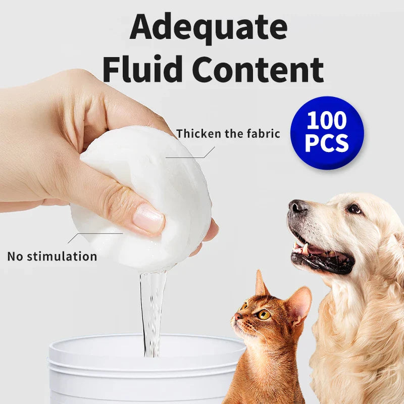Pet Cleaning Gloves | Lick-Safe Pet Wipes Gloves for Dogs and Cats