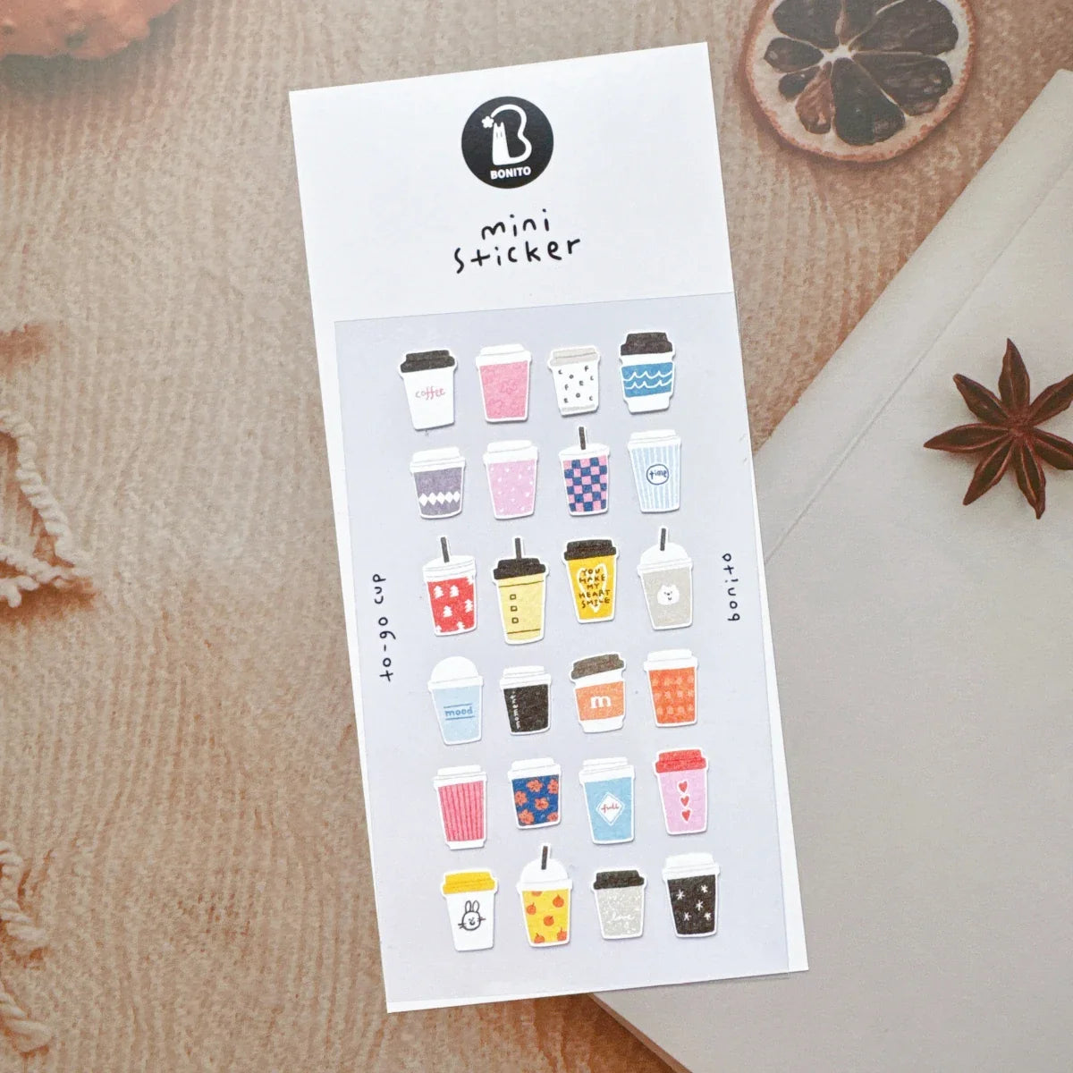 Mini Coffee Cartoon Stickers for Scrapbooking and DIY Journal | Cute Stationery Set