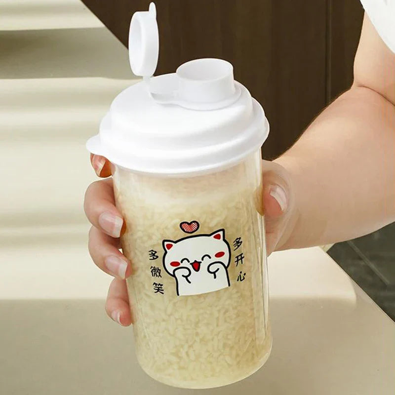 Cartoon Espresso Coffee Cup with Lid | Graduated Plastic Cappuccino Latte Mug for Home Barista