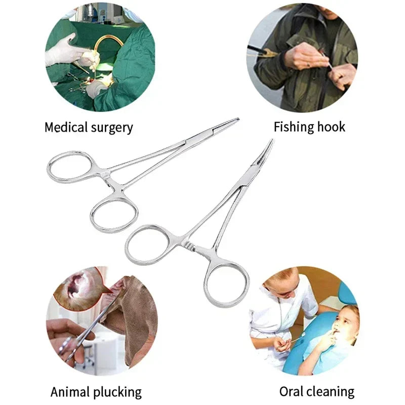 Stainless Steel Hemostatic Forceps | Surgical Clips & Mosquito Clamps