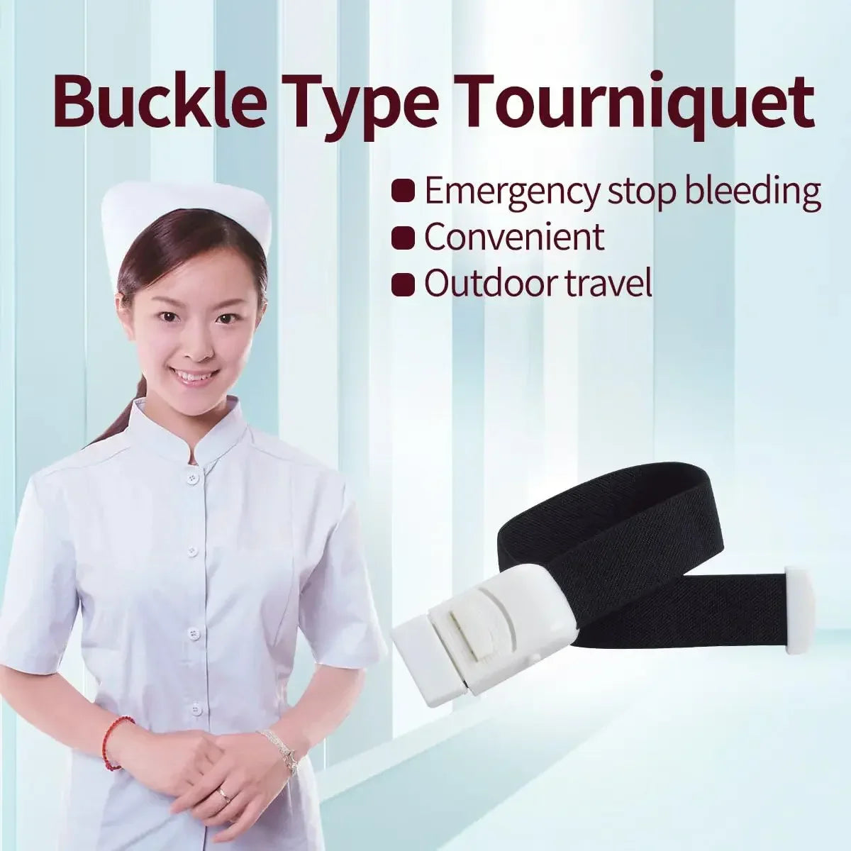 Emergency Lock Tourniquet | First Aid Nursing Rescue Kit for Outdoor Camping and Survival