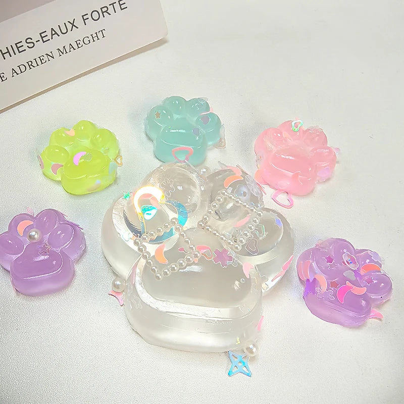 Glow Cat Paw Squishy Toy | Stress Relief and Luminous Decompression Toy