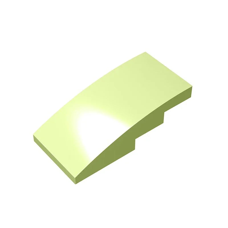 Slope, Curved 4 x 2 Building Block (Gobricks GDS-660) | Compatible with Lego 93606 Parts for DIY