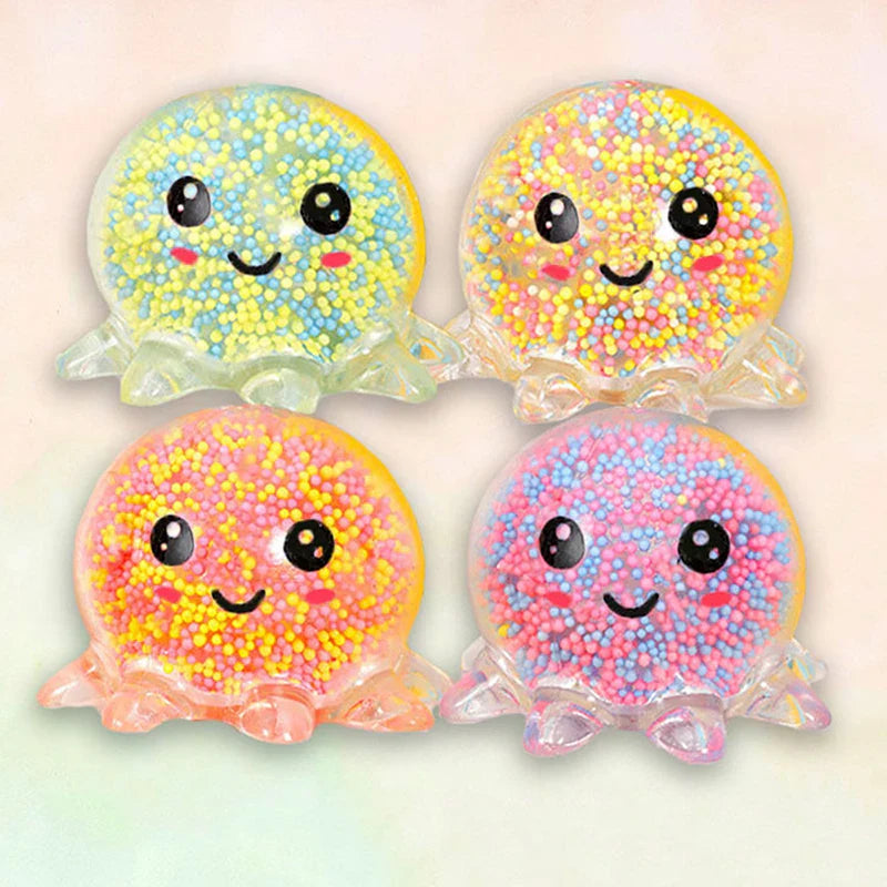 Squid Vent Ball Glow Stress Toy | Glowing Octopus Stress Relief Toy for Kids and Adults