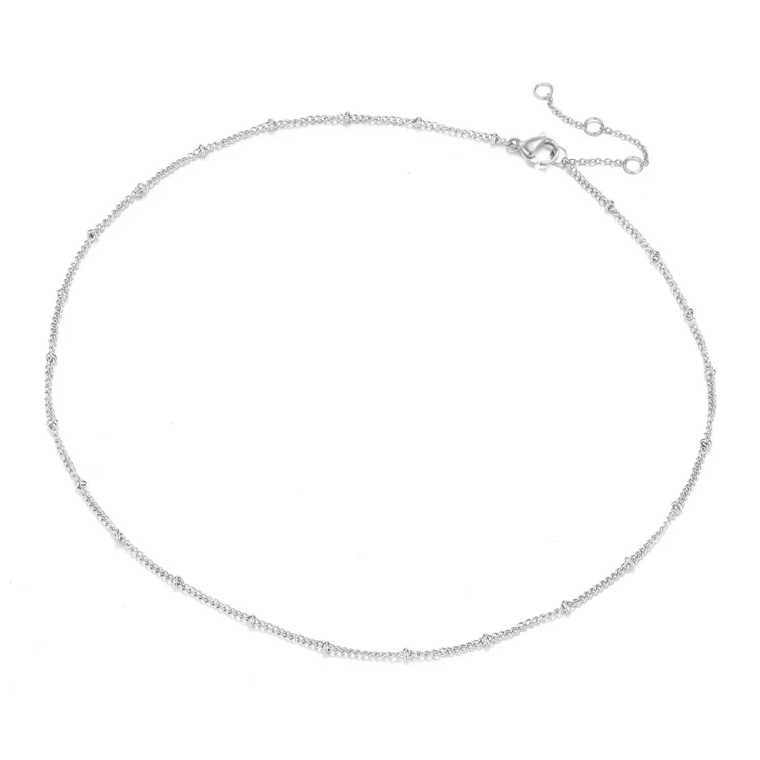 Dainty Gold Layered Bead Chain Necklace | Stainless Steel Star Pendant Jewelry