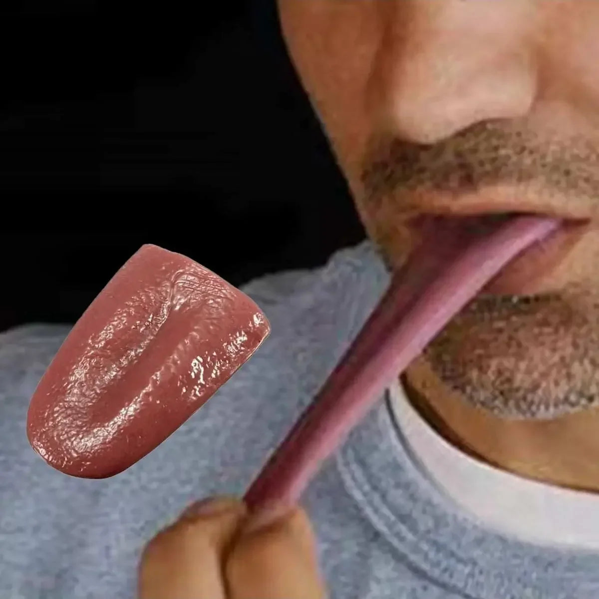 Silicone Fake Tongue Prank Toy | Horror Halloween Gag Gift