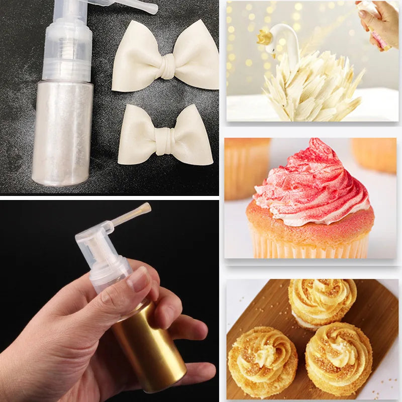 DecorBites™ Glitter Powder Spray Bottle Duster Cake Decorating Tool Baking Portable