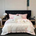 DecorBites™ Embroidered Butterfly Flowers Patchwork Bedding Set