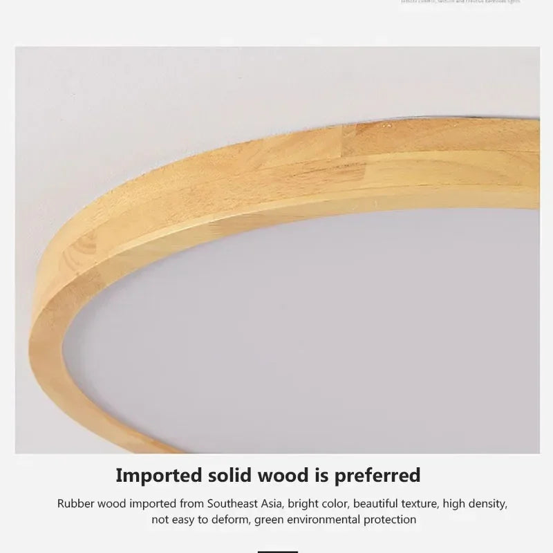 DecorBites™ LED Wooden Ceiling Light for Stylish Home Decor and Lighting