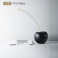 DecorBites™ Black Cherry Resin Sculpture Abstract Fruit Home Decor Figurine