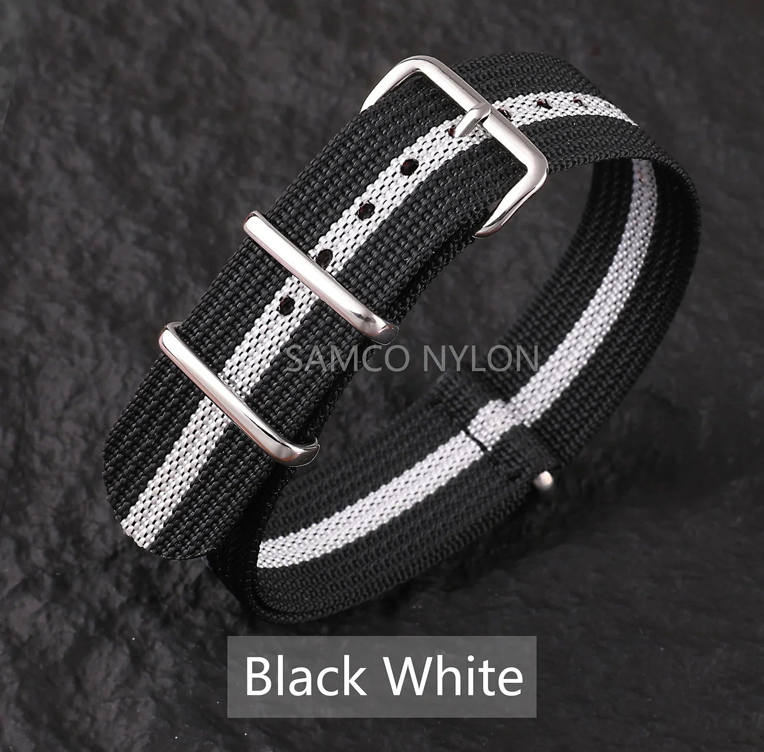 COROS Nylon Ribbed Watch Band For Smartwatch - Military Washable Strap