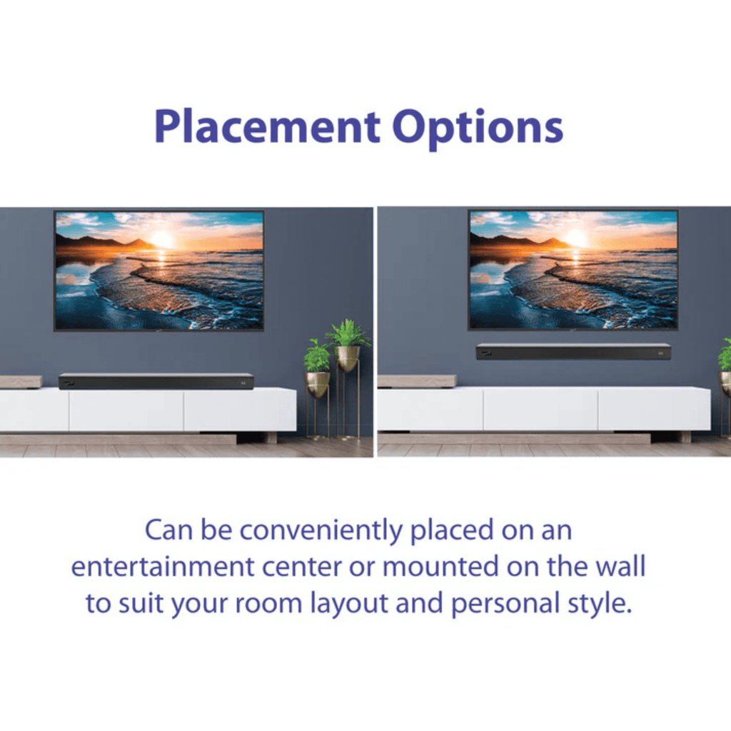 Supersonic 31.5-Inch 60W Bluetooth Soundbar