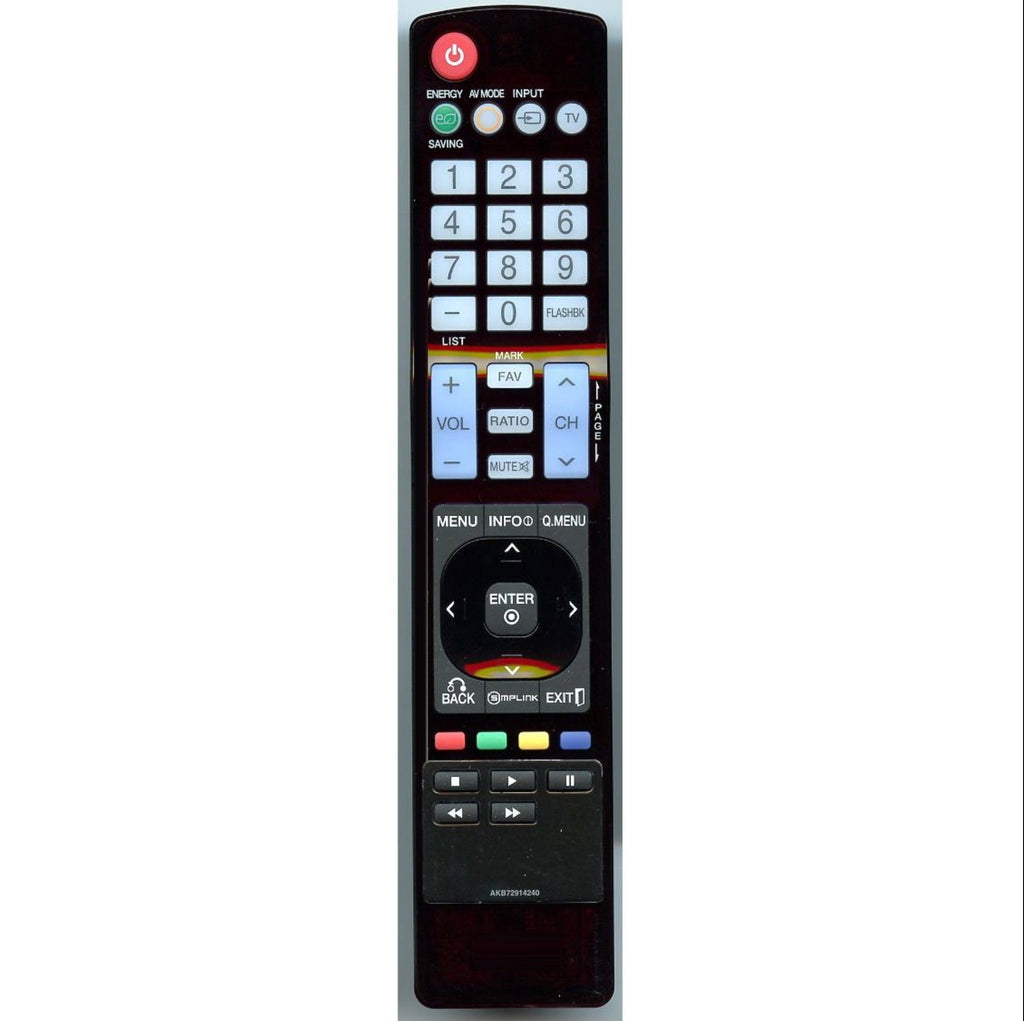 LG AKB72914240 TV Remote Control