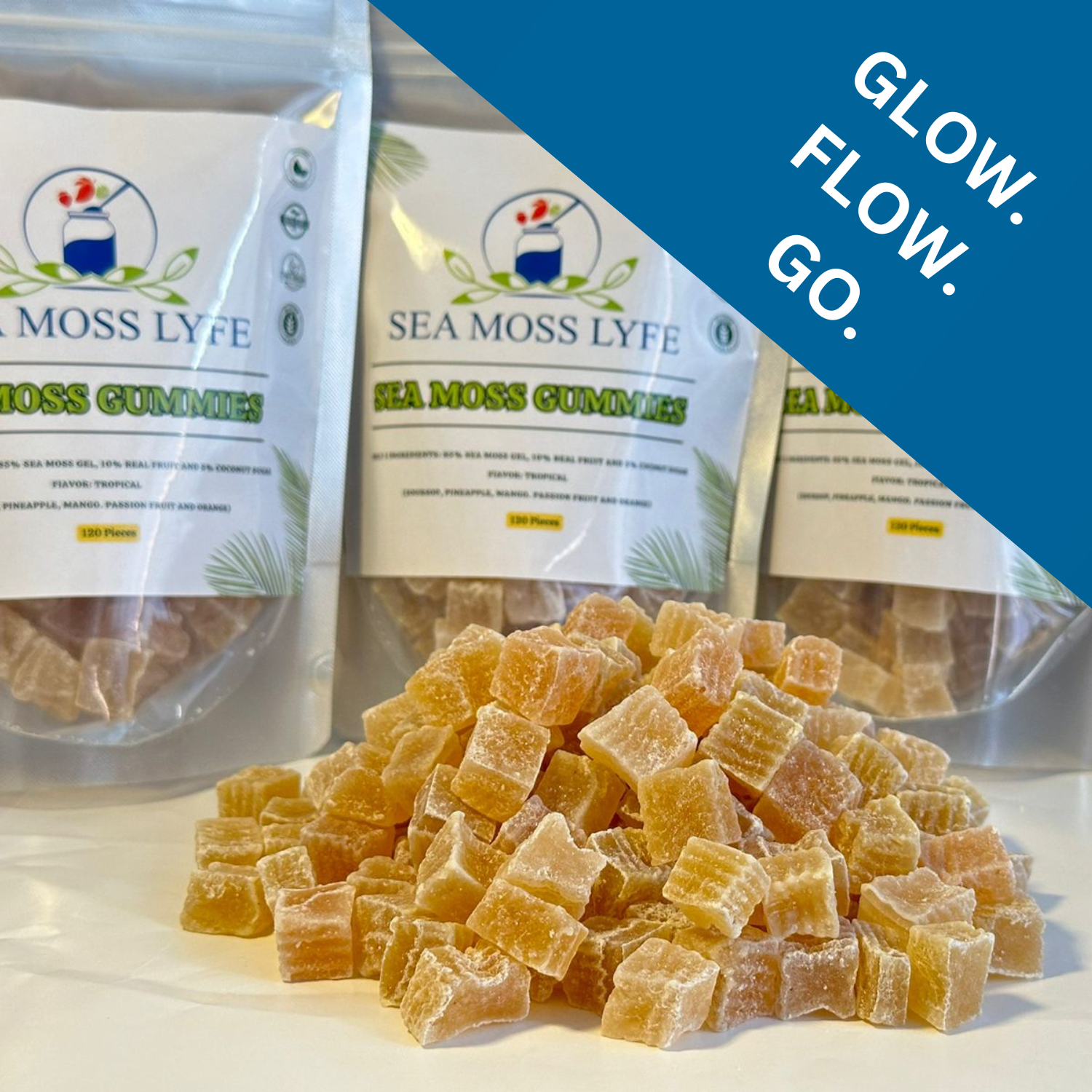 Tropical Tides Sea Moss Gummies 120 pack **30 Day Supply**