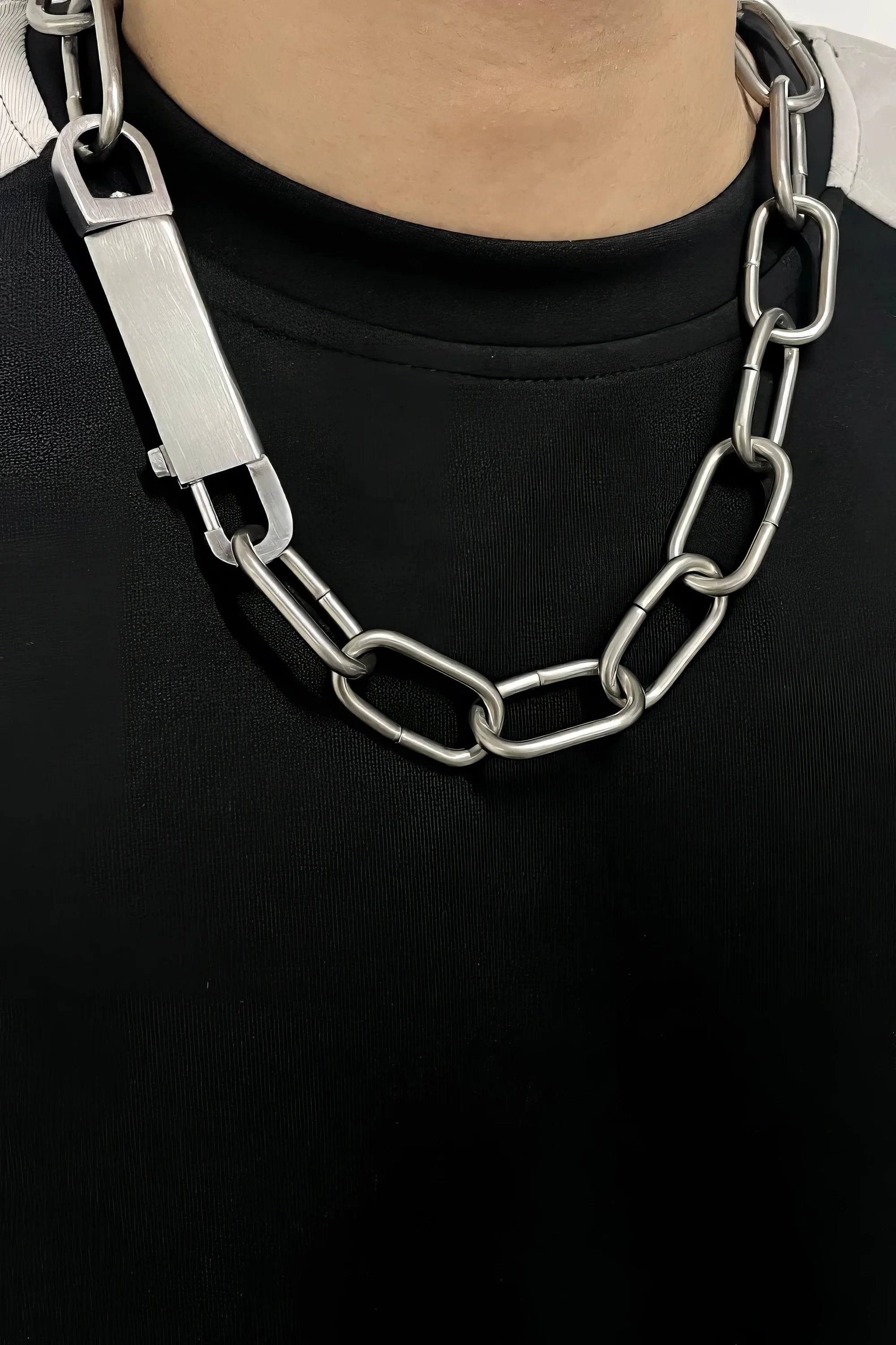 Metal Street Style Necklace Set
