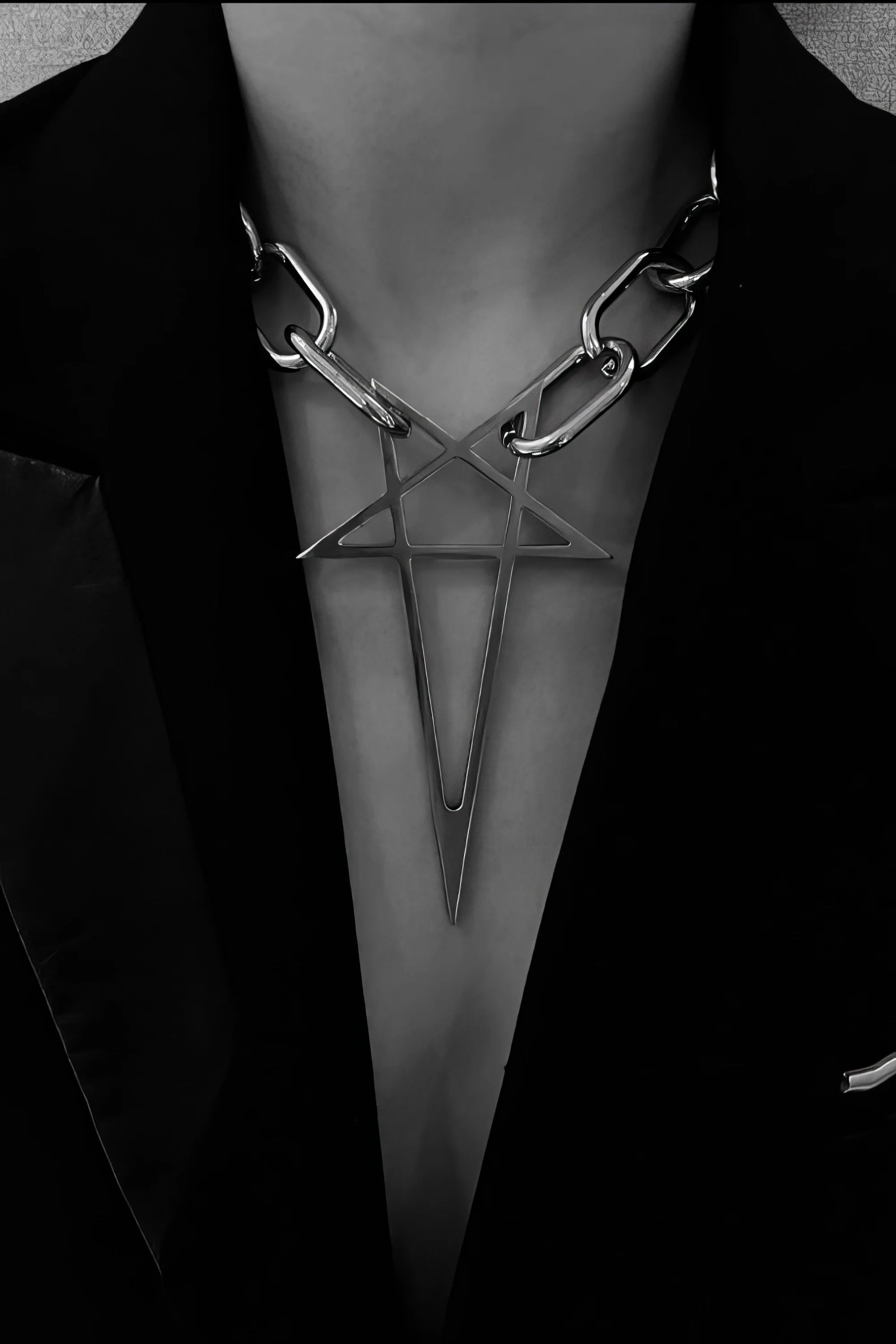Metal Street Style Necklace Set