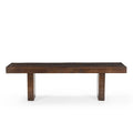 Solid Dark Walnut Mango Wood Bench -  60"