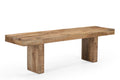 Solid Natural Mango Wood Bench - 60"