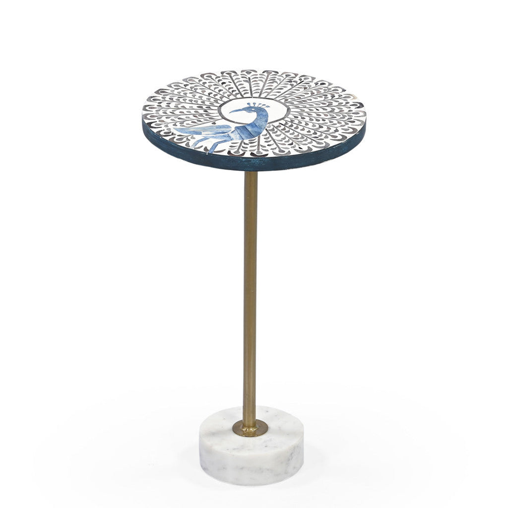 Peacock martini table