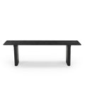 Grackle Solid Wood Dining Bench - Black
