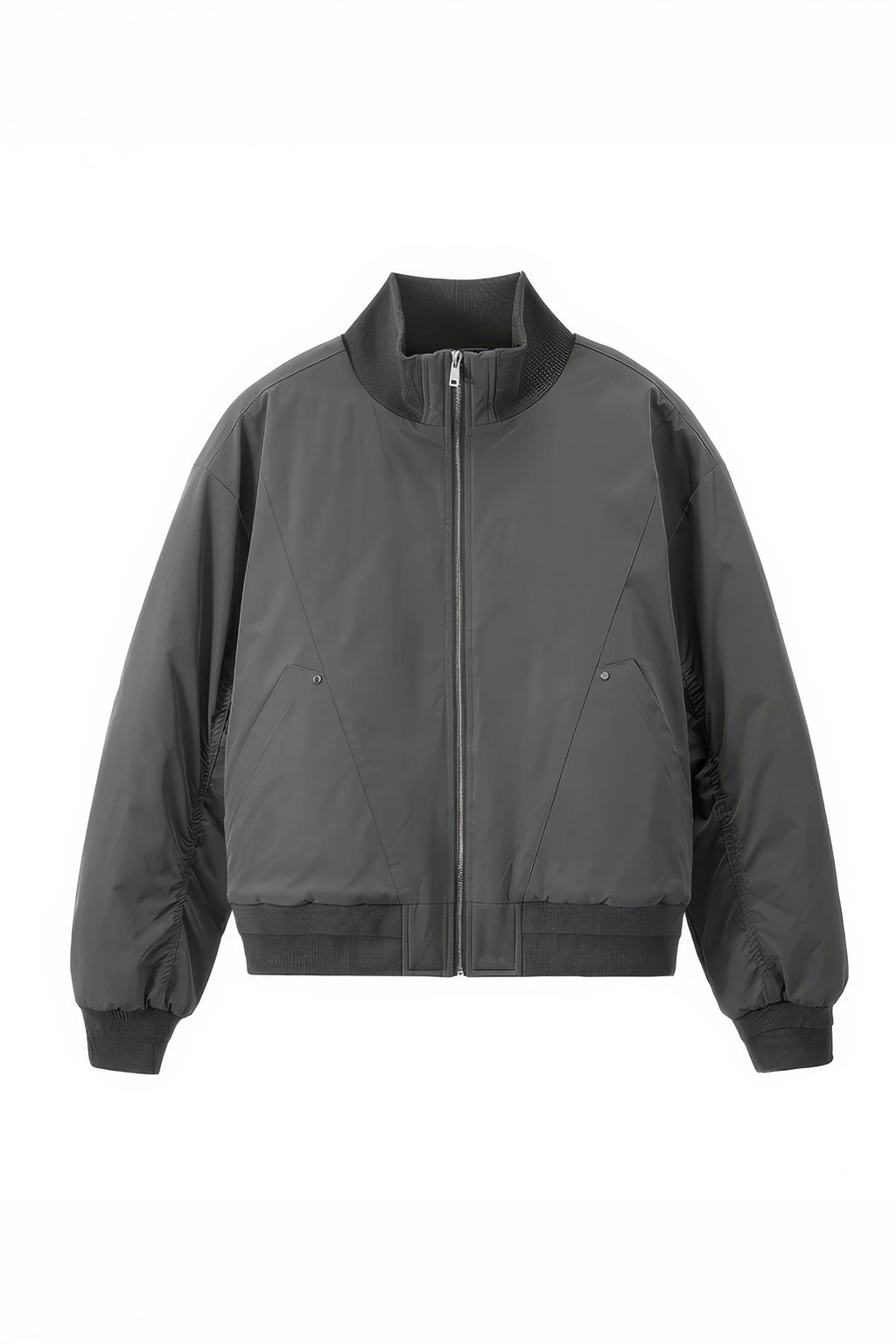 Unisex Stand Collar Cotton Flight Jacket for Casual Wear