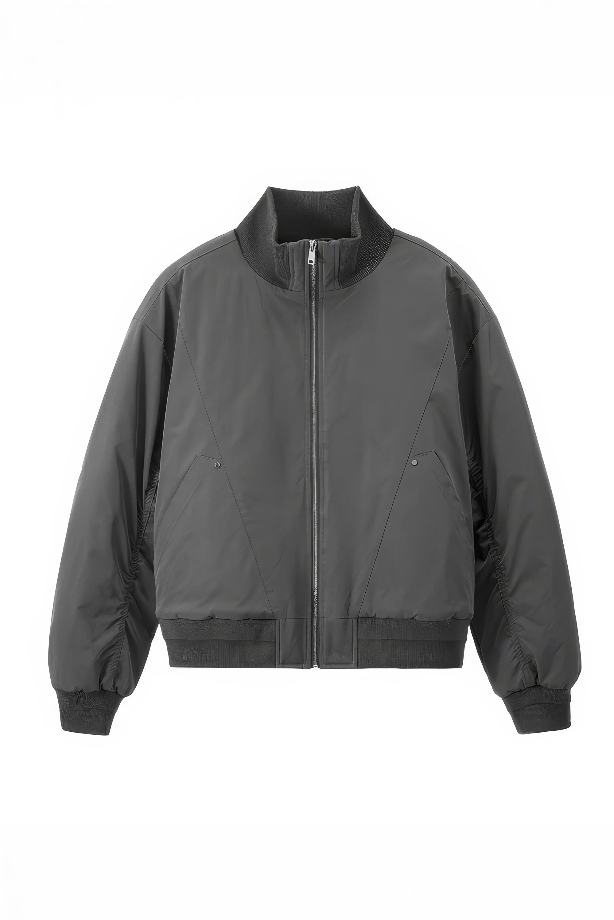 Unisex Stand Collar Cotton Flight Jacket for Casual Wear