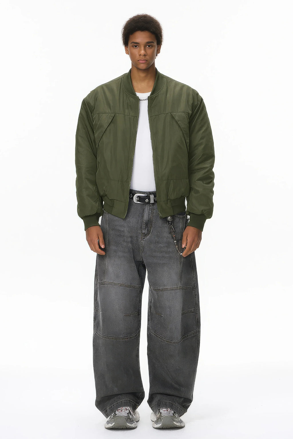 Unisex Detachable Layered Baseball Hoodie Jacket