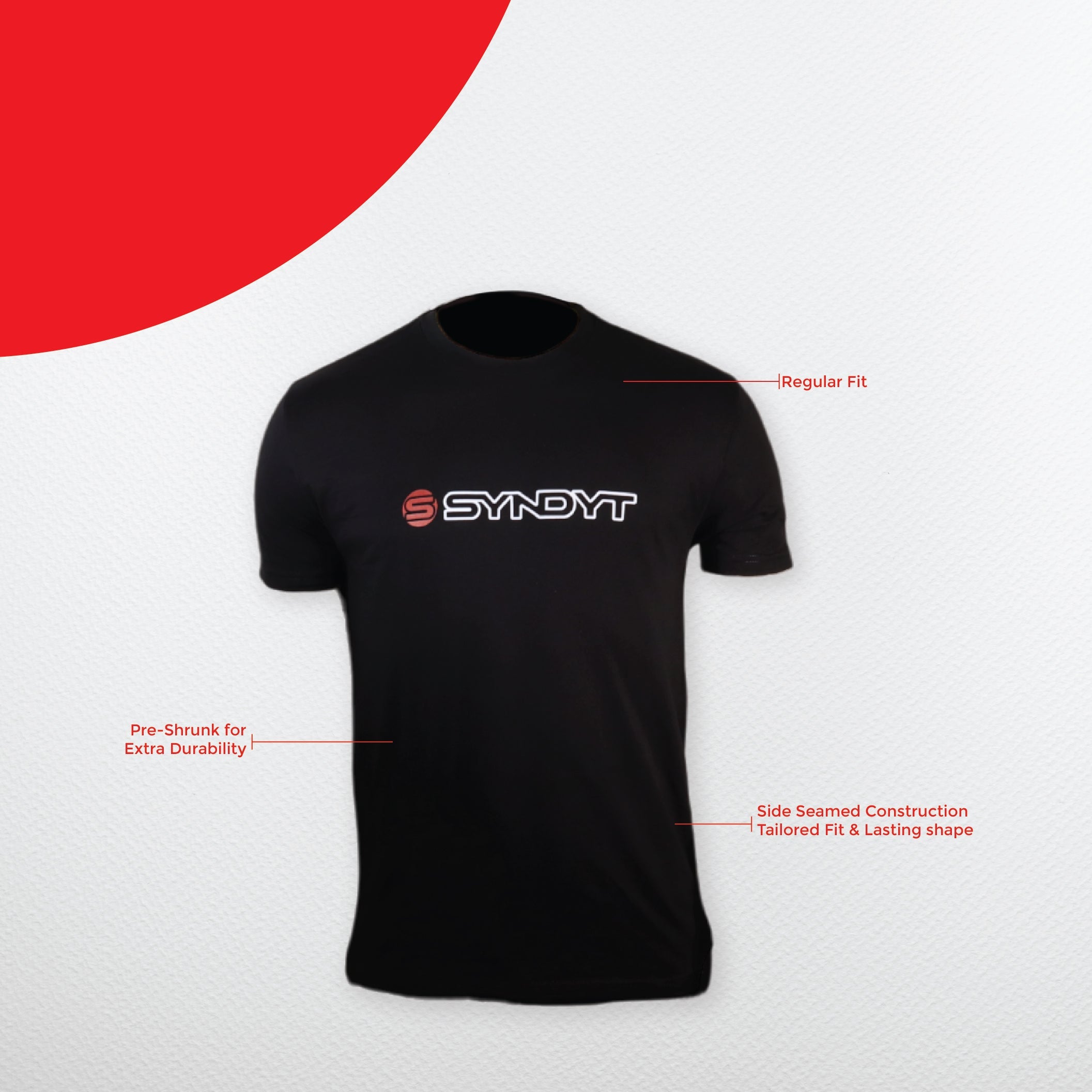SYNDYT Adult / Youth Short Sleeve T-Shirt Black