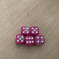 5pcs/set Two Colors Dice Puzzle Board Game Accessory  6 Sided Point Dice Funny Game 16mm