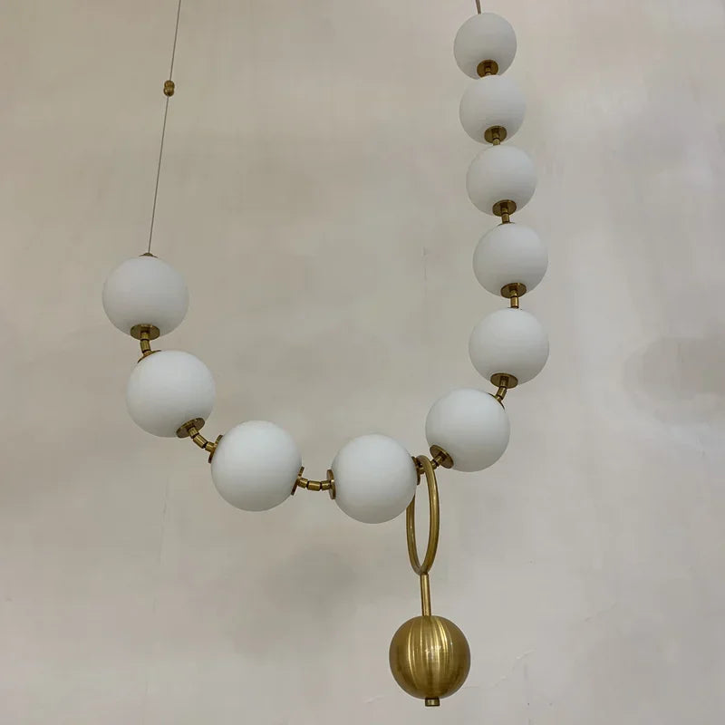 DecorBites™ Golden Necklace Chandelier Luxury Ceiling Light for Staircase and Dining Room
