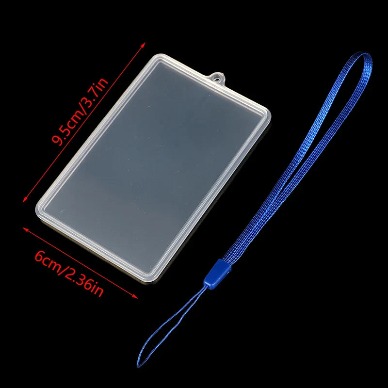 Transparent Card Holder Case | Waterproof ID Card Sleeve with Lanyard