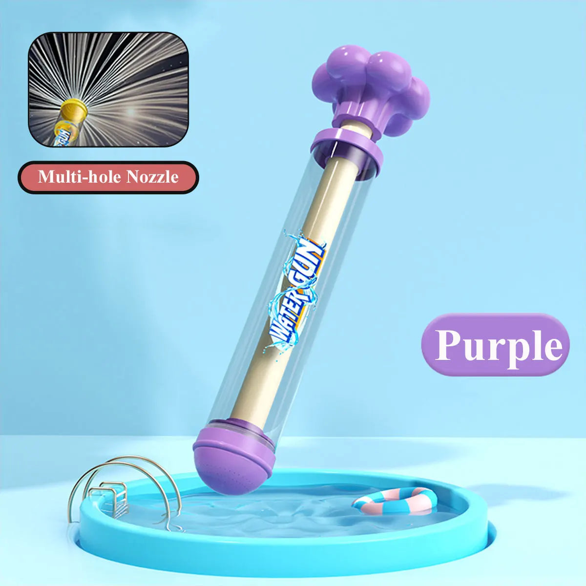 Pusher Type Fun Fireworks Water Jet Spray | Outdoor Water Play Game for Kids
